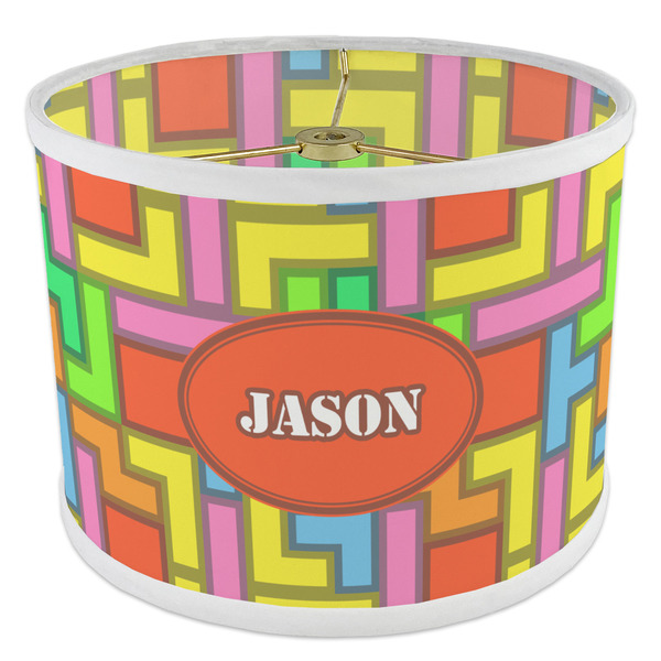 Tetromino 8" Drum Lampshade - ANGLE Poly-Film