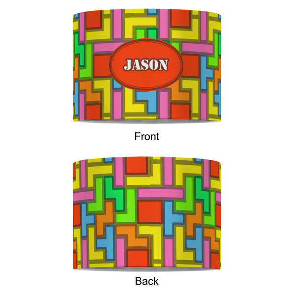 Tetromino 8" Drum Lampshade - APPROVAL (Fabric)