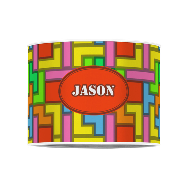 Tetromino 8" Drum Lampshade - FRONT (Poly Film)