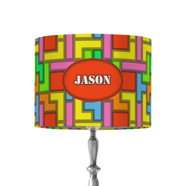 Custom Tetromino 8" Drum Lamp Shade - Fabric (Personalized)