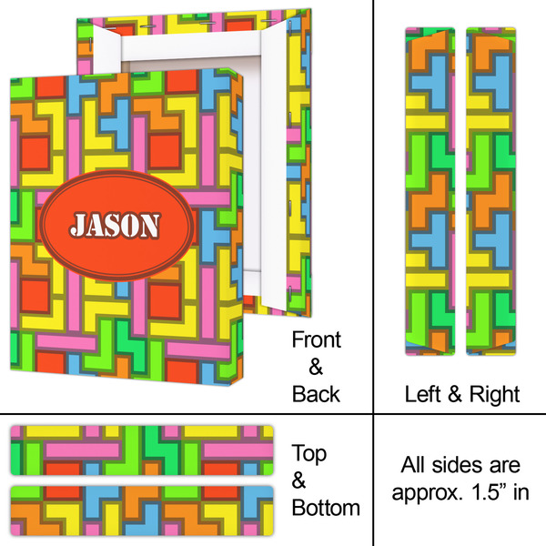 Tetromino 8x10 - Canvas Print - Approval