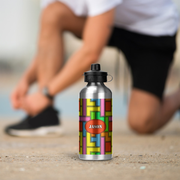 Tetromino Aluminum Water Bottle - Silver LIFESTYLE