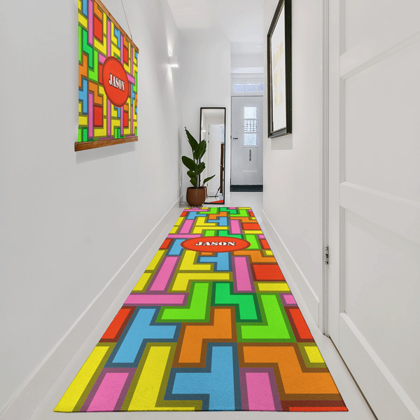 Tetromino Area Rug Sizes - In Context (vertical)