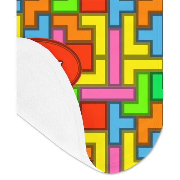 Tetromino Baby Bib - AFT detail
