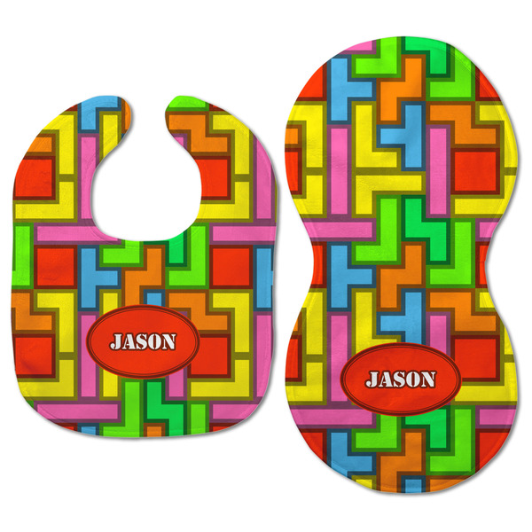 Tetromino Baby Bib & Burp Set - Approval (new bib & burp)