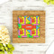 Tetromino Bamboo Trivet with 6" Tile - LIFESTYLE
