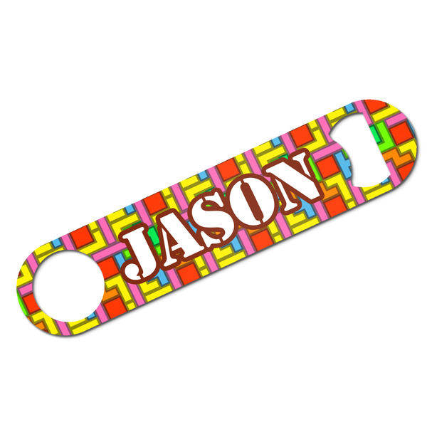 Custom Tetromino Bar Bottle Opener w/ Name or Text