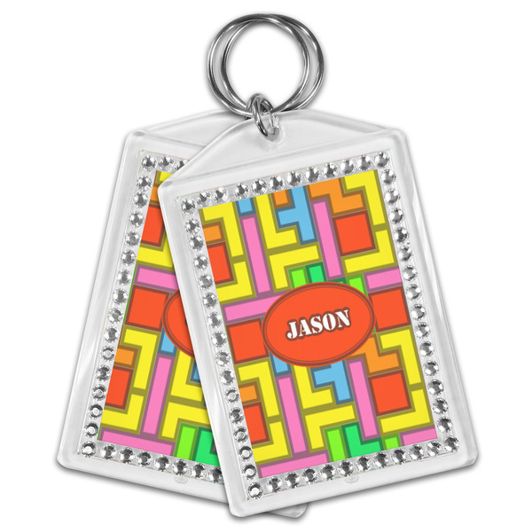 Tetromino Bling Keychain - MAIN