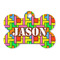 Tetromino Bone Shaped Dog ID Tag (Personalized)