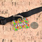 Tetromino Bone Shaped Dog ID Tag - Large - In Context
