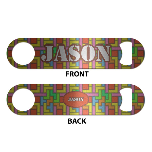 Tetromino Bottle Opener - Front & Back