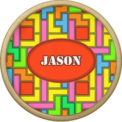 Tetromino Cabinet Knob - Gold (Personalized)