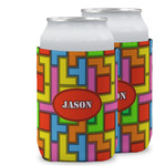 Tetromino Can Cooler (12 oz) w/ Name or Text