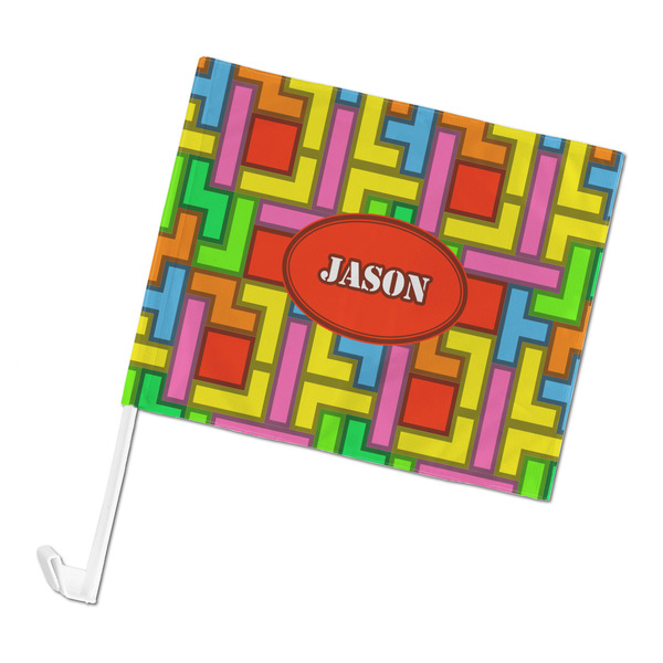 Custom Tetromino Car Flag - Large (Personalized)