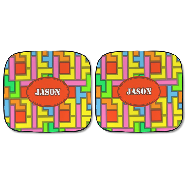 Tetromino Car Sun Shades - FRONT