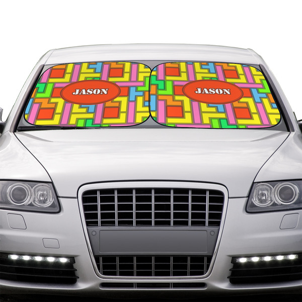 Tetromino Car Sun Shades - IN CONTEXT