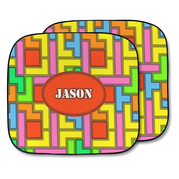 Custom Tetromino Car Sun Shade - Two Piece (Personalized)