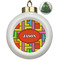 Tetromino Ceramic Ball Ornament - Christmas Tree (Personalized)