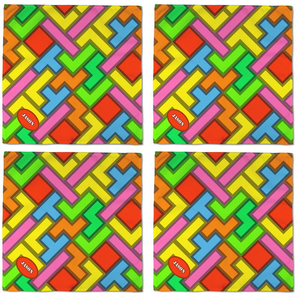 Tetromino Cloth Napkins - Personalized Dinner (APPROVAL) Set of 4