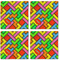 Tetromino Cloth Napkins - Personalized Lunch (APPROVAL) Set of 4