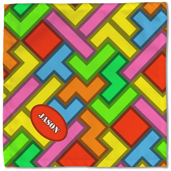 Tetromino Cloth Napkins - Personalized Lunch (Single Full Open)
