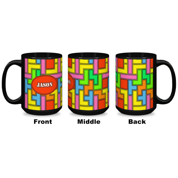 Tetromino Coffee Mug - 15 oz - Black APPROVAL