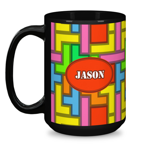 Tetromino Coffee Mug - 15 oz - Black