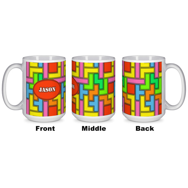 Tetromino Coffee Mug - 15 oz - White APPROVAL