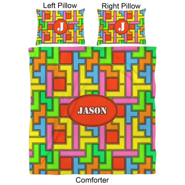 Tetromino Comforter Set - Queen - Approval