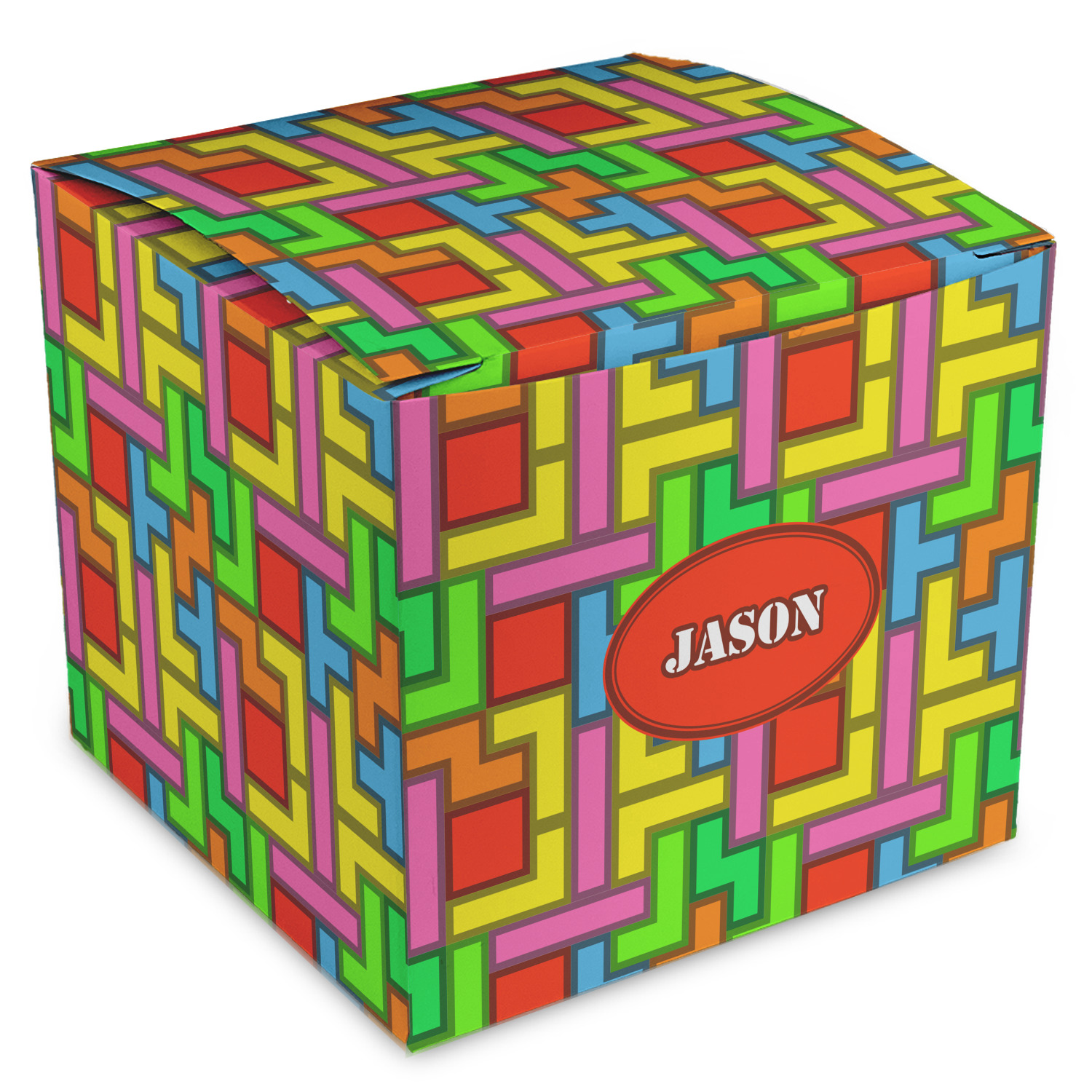 ロマンティックギフトボックス Custom Tetromino Cube Favor Gift Boxes (Personalized) | YouCustomizeIt