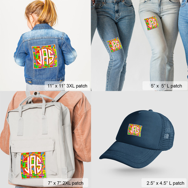 Tetromino Custom Shape Iron On Patches - LIFESTYLE