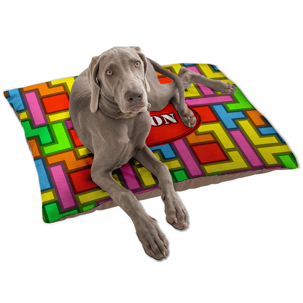 Custom Tetromino Dog Bed - Large w/ Name or Text