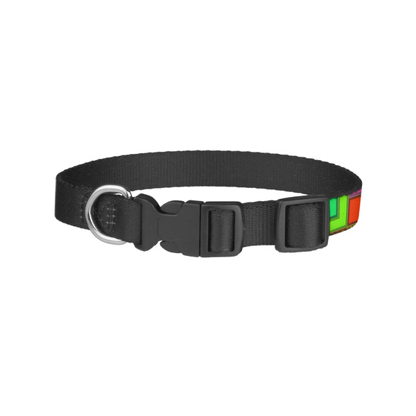 Tetromino Dog Collar - Small - Back