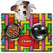 Tetromino Dog Food Mat - Medium w/ Name or Text