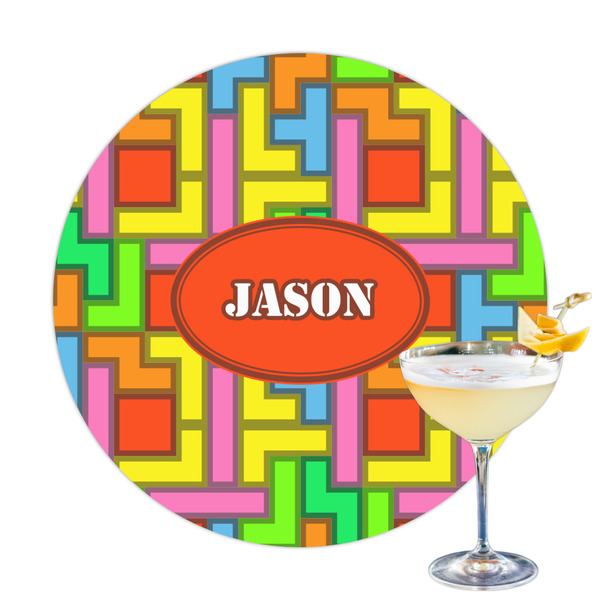 Custom Tetromino Printed Drink Topper (Personalized)