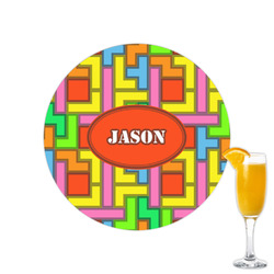 Tetromino Printed Drink Topper - 2.15" (Personalized)