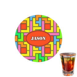 Tetromino Printed Drink Topper - 1.5" (Personalized)