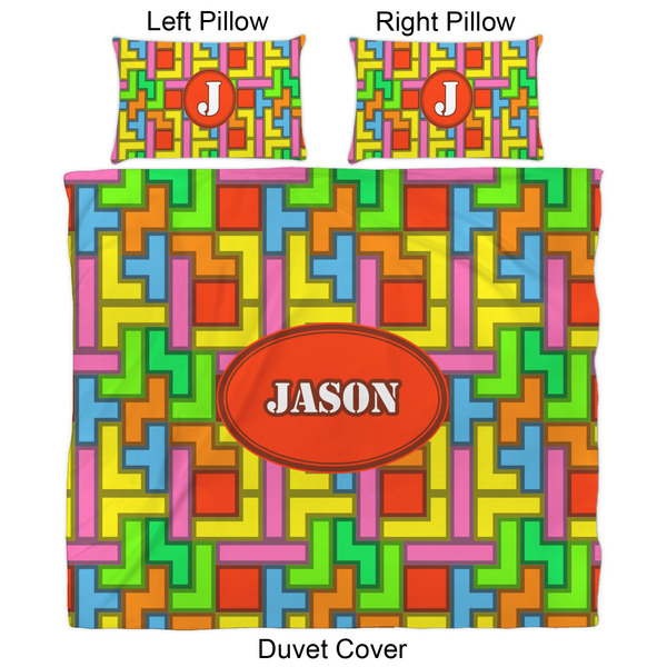 Tetromino Duvet Cover Set - King - Approval