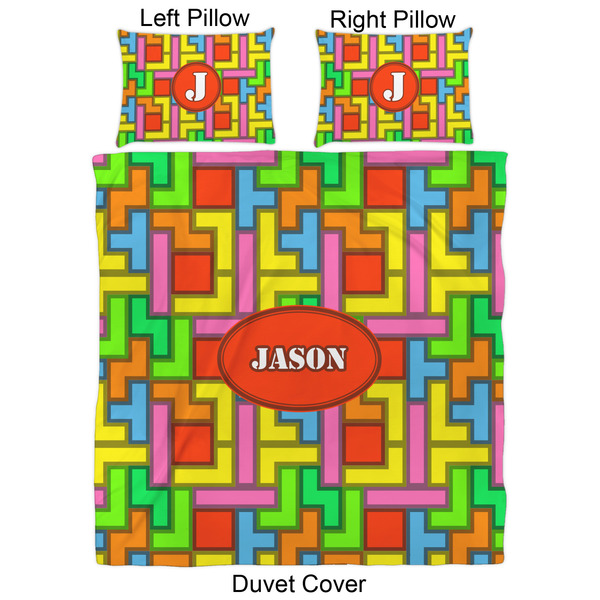 Tetromino Duvet Cover Set - Queen - Approval