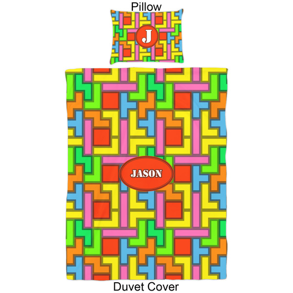 Tetromino Duvet Cover Set - Twin - Approval