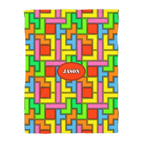 Tetromino Duvet Cover - Twin - Front