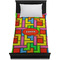 Tetromino Duvet Cover - Twin - On Bed - No Prop