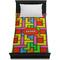 Tetromino Duvet Cover - Twin XL - On Bed - No Prop