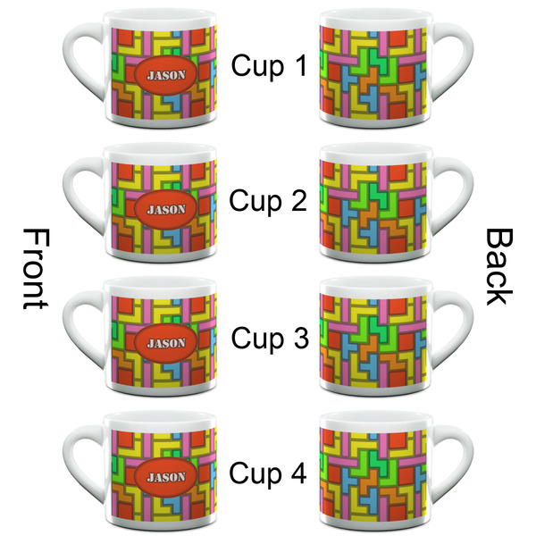 Tetromino Espresso Cup - 6oz (Double Shot Set of 4) APPROVAL