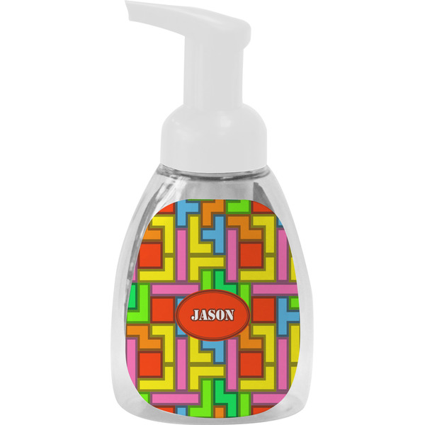 Custom Tetromino Foam Soap Bottle - White (Personalized)