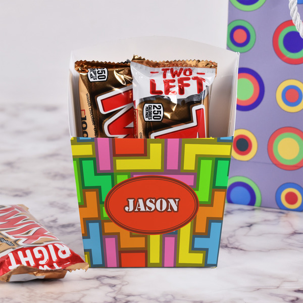 Tetromino French Fry Favor Box - w/ Treats View