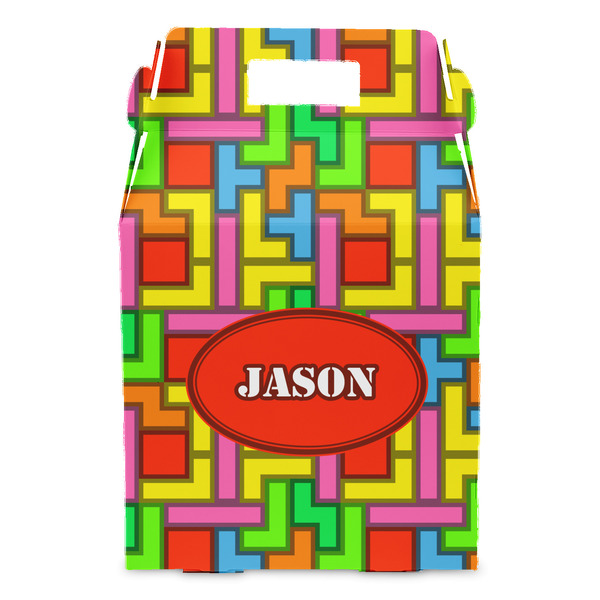 Tetromino Gable Favor Box - Front