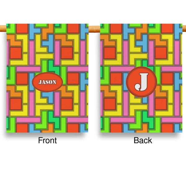 Tetromino Garden Flags - Large - Double Sided - APPROVAL