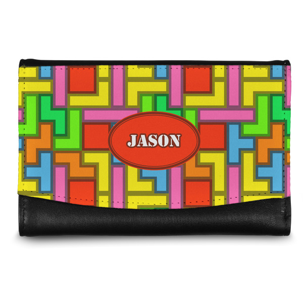 Custom Tetromino Genuine Leather Women's Wallet - Small (Personalized)