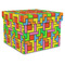 Tetromino Gift Box with Lid - Canvas Wrapped - X-Large (Personalized)